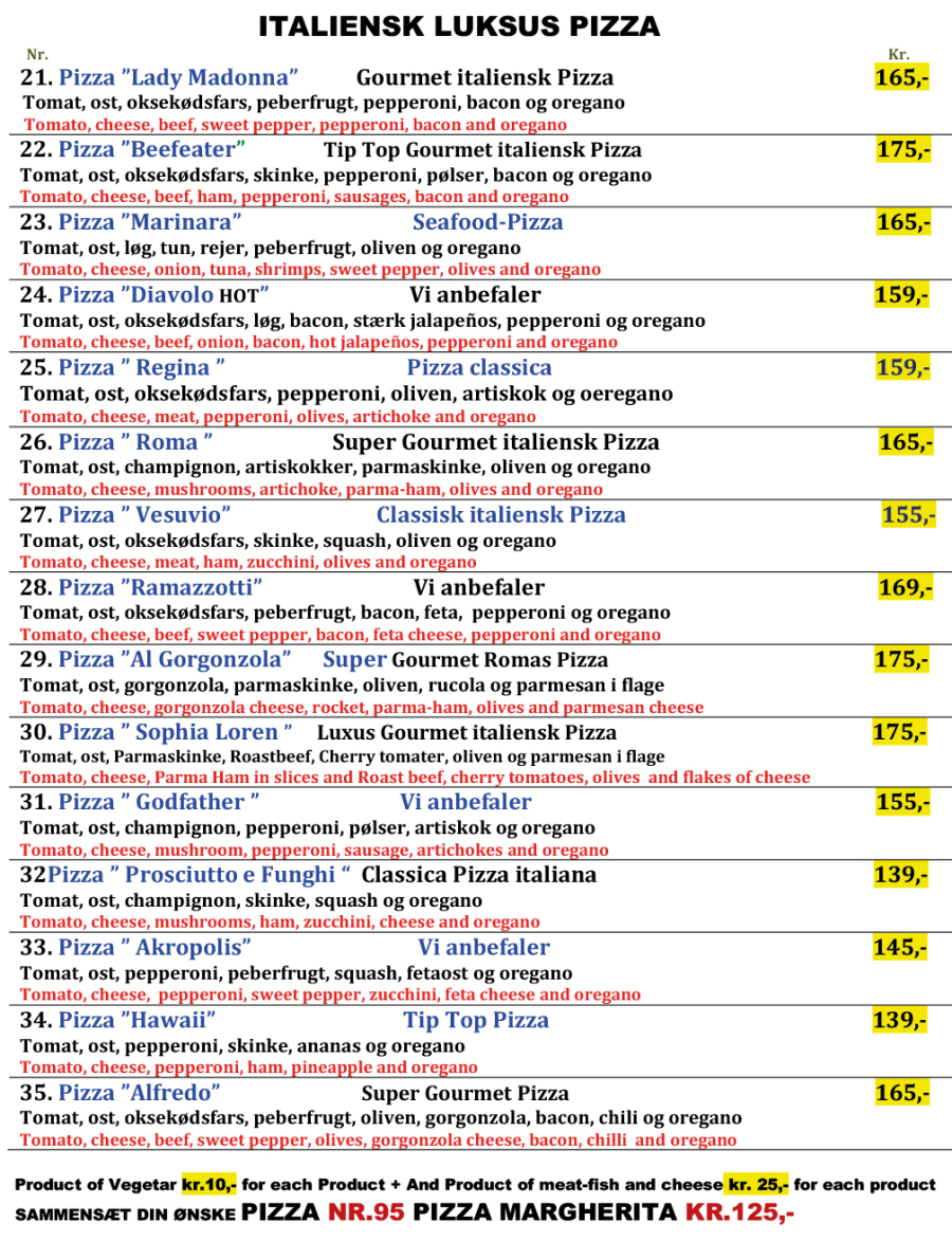 Pizza Ristorant-Roma faaborg